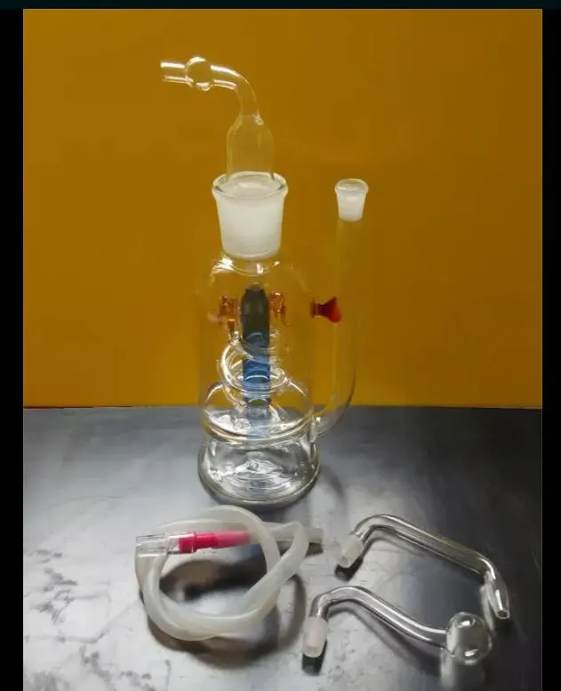 A-06高さBongglass Klein Recyclerオイルリグ水道管シャワーヘッドPerc Bong Glass Pipes Hookahs