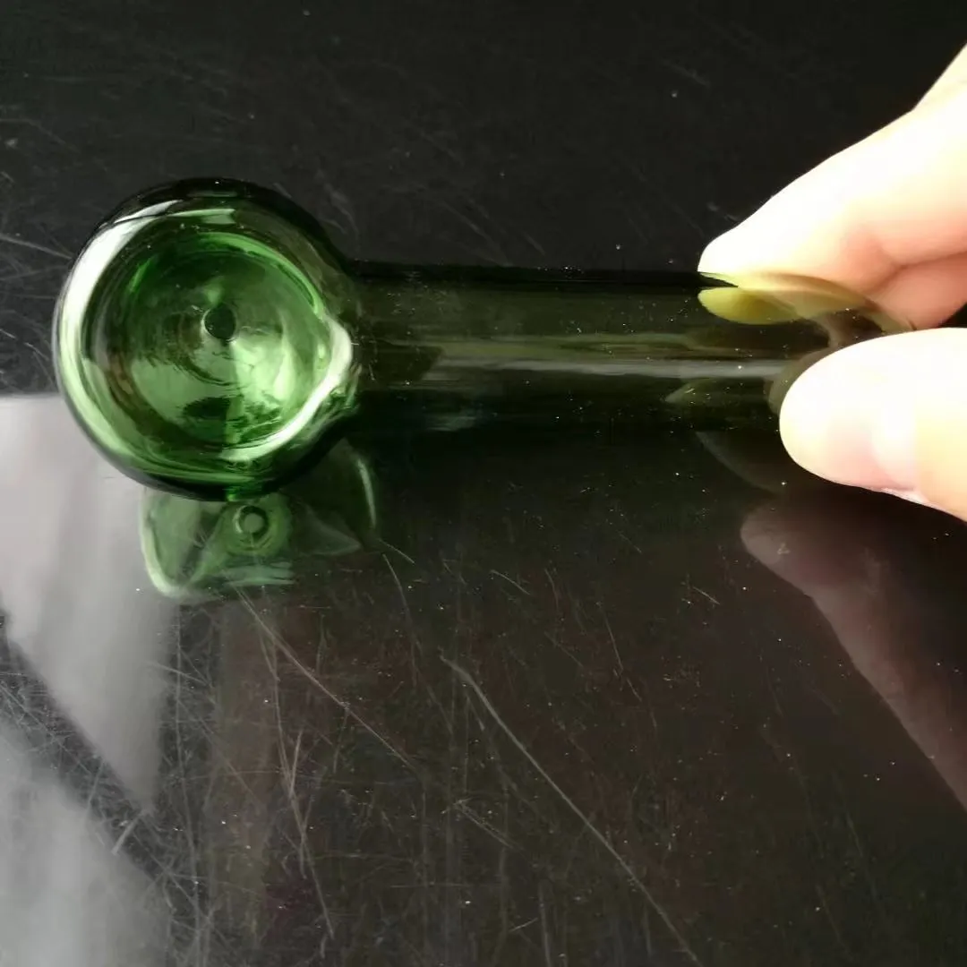 カラーガラスバーナー---ガラス油管厚いパイレックスタバコ透明ガラス管水パイプハンドホーカー