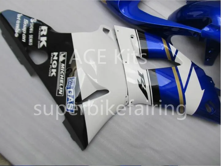 3Gifts New Hot ventes Kits de carénages de vélo pour YAMAHA YZF-R1 1998 1999 r1 98 99 YZF1000 Cool Blue White SX4