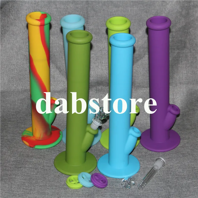 DHL New Silicone Water Pipe Bong in vetro Oil Rigs Bong in vetro 14 