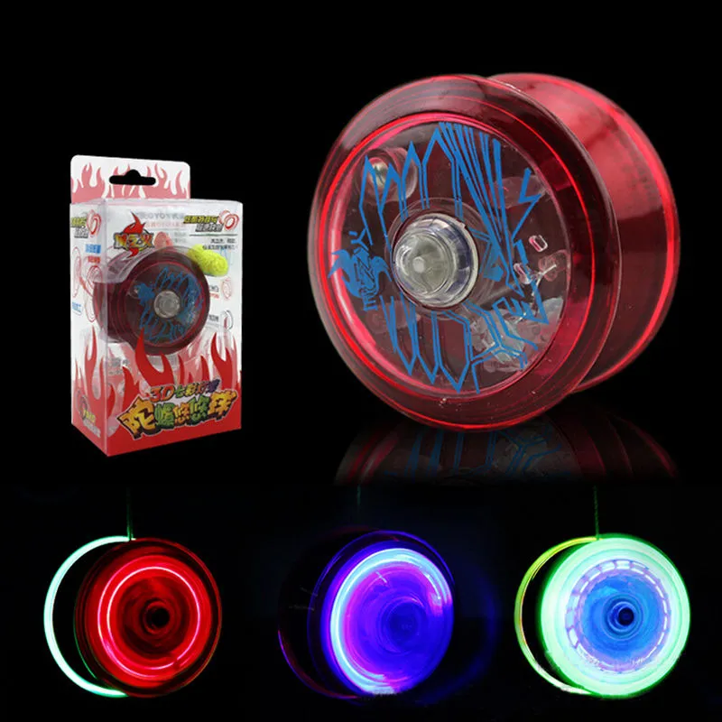 Dzieci LED Flashing High Speed ​​Yoyo Ball Luminous Yo Yo Zabawki Mechanizm Child Sprzęgła Yo-Yo Zabawki Dla Dzieci Party Entertainment