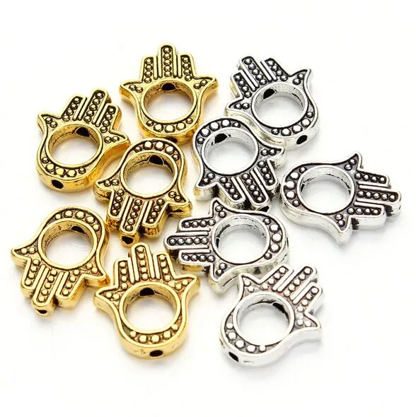 thumbnail image 2 of 18K Gold Plated Hamsa Hand Bracelet – Fatima's Hand With Cubic Zirconia, Gold Chain 2 of 3