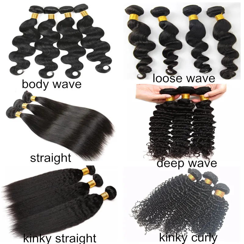 Raw Indian Temple Virgin Hair Weaves Deep Wave Human Hair Bundles 8A Grade Natural Color Dyeable 830 inch32742083177465