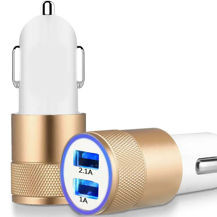 MINI Universal Car Charger Socket Power Power Power Car Plug LED LED USB Charger Adapter لنظام التشغيل iOS والهواتف المحمولة Android