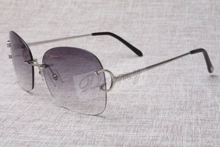 Hot Wholesale Neutral Frameless Metal Sunglasses 4193829 Men's High quality fashion Sunglasses Size: 62-18-135mm