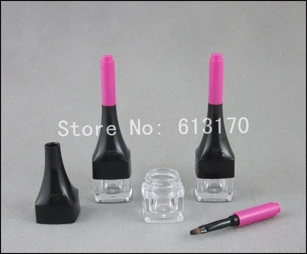 Bel design 3 ml 3g gel crema per gli occhi con pennello Bottiglie applicatore vuoto per ombretto lucidalabbra per donne uomini libera la nave