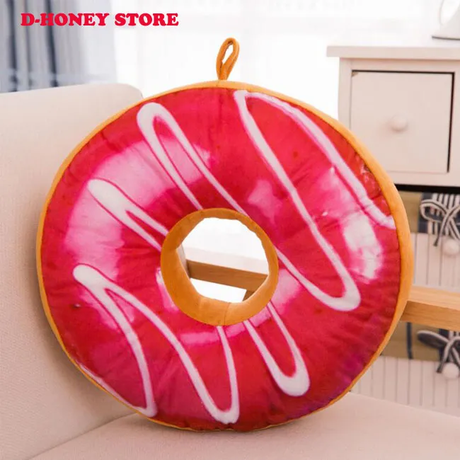 40 cm ny stil donutformad ring plysch mjuk nyhet stil kudde kudde donut kudde rolig för barn gåva9683708