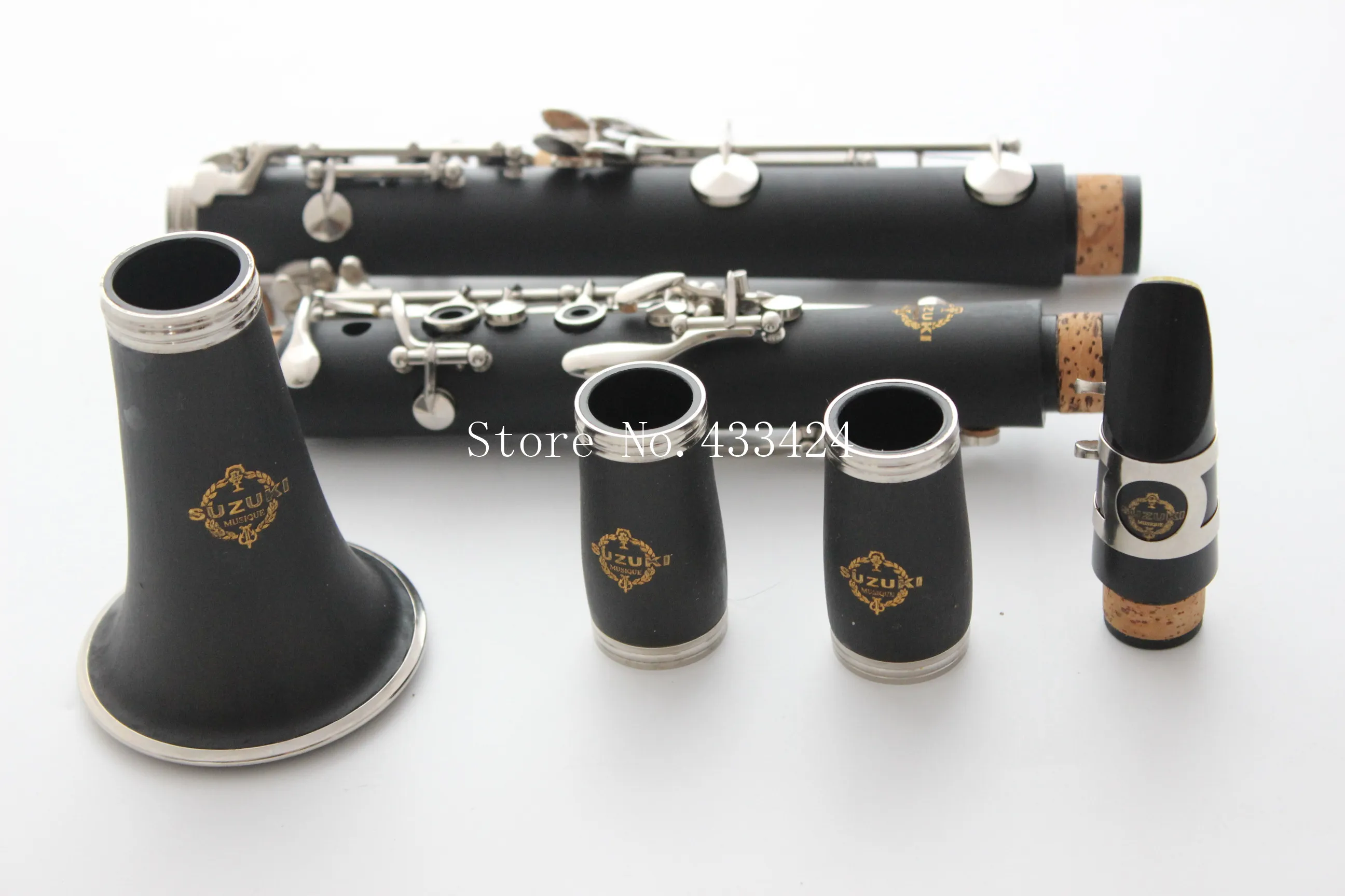 High Quarelity SUZUKI clarinet 17 key Bb musical instrument clarineta double clarinete professional buffet music