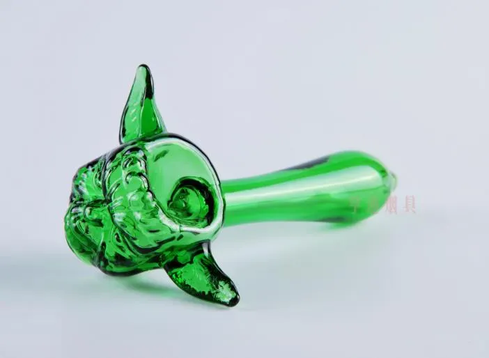 A-38Mini Glass Bowls Joint Size Male Skull Alien Face Shape Glass Bowls Smoking Bowls Adapter for Glass Water Bongs Mix Color Sal