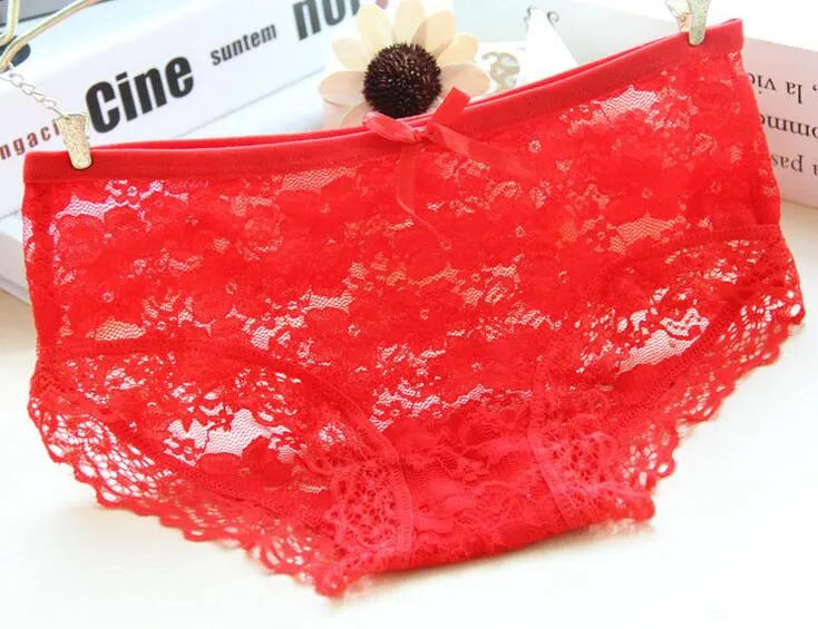 Bom Presente Jacquard Net Transparente Lace Calcinhas Mulheres Underwear Feminino Fio Senhoras Underwears NP009