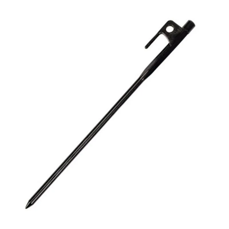 50 stks 20 cm 30 cm 40cm zwart staal smeden pinnen outdoor camping tent nagel peg strand zand sneeuw koude winter nagel tool