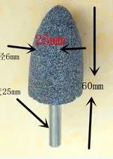 Ferramentas de reparo de pneus de moagem da cabeça da roda de 6 mm da roda de 6 mm