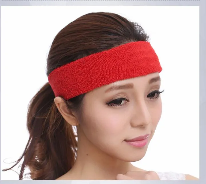 24 cores Mulheres banda de cabeça Yoga Esporte simples elásticas faixas de cabelo Sports Yoga bandanas acessórios exterior kerchief esporte