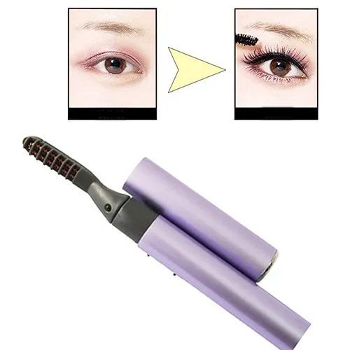 Whole New Mini Pen Style Electric Heated Eyelash Eye Lashes Curler Long Lasting Makeup Kit 7531830