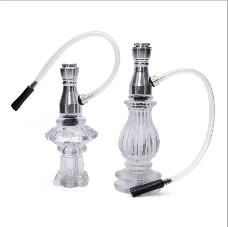 Le nouveau tuyau de fumée en acrylique avec tube en cuir, appareil d'exportation de tabac, GT-051