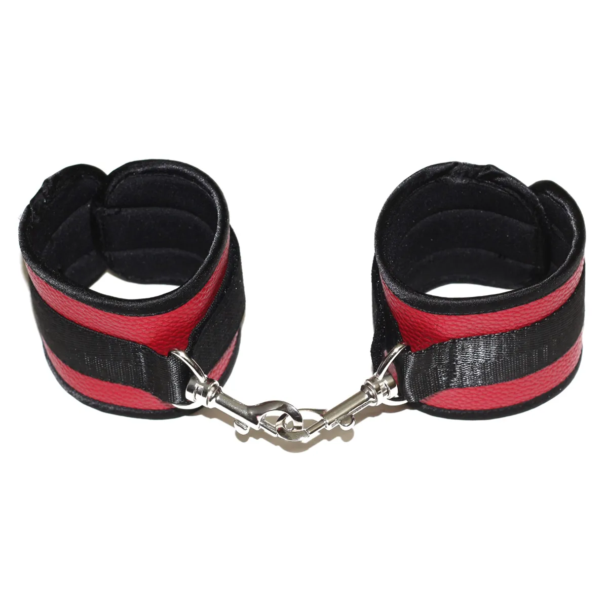 Système de kit de retenue de bondage sexuel en cuir pu rouge pour chambre à coucher, contraintes sous le lit pour débutants, contraintes de lit, poignets de main et de cheville 3998045