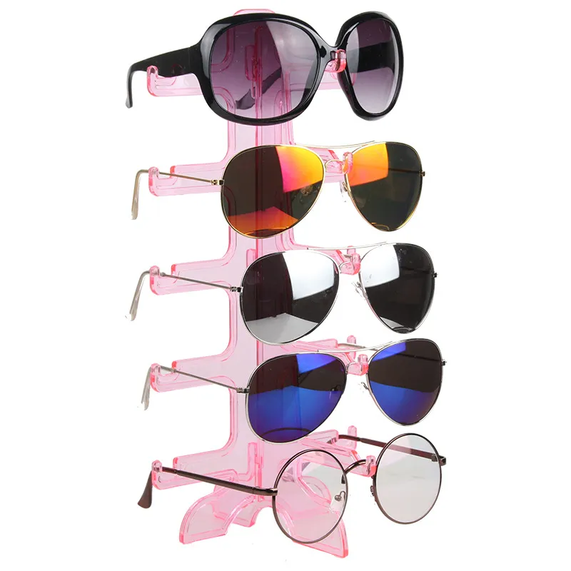 Fashion Five Pairs Glasses Stand Sunglassess Holder Household Organizer Sunglasses Rack Men Women's Glasses Shelf Display