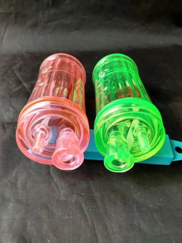 2色のホーカーアクリル、水道パイプガラスボッツHOOAKAHS 2つの機能オイルリグの2つの機能ガラス玉