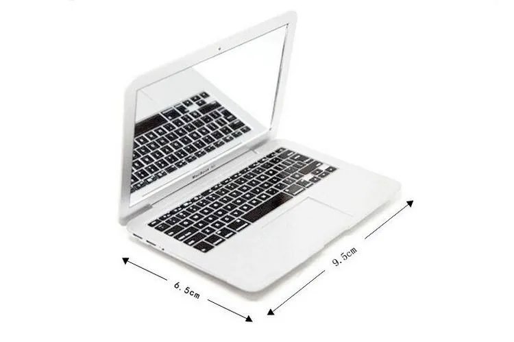 Białe i srebrne mini laptopy laptop przenośne mini lustro osobowość dla MacBook Air 100 szt / DHL