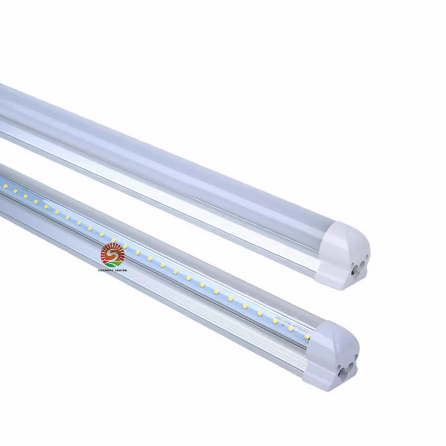 HOT! 8 pés Led T8 Tubes 45W 8 FT Luzes Led Tubes Integrado 2.400 milímetros Led Luz Fluorescente AC85-265V 30pcs fábrica hotsale direta! STOCK IN