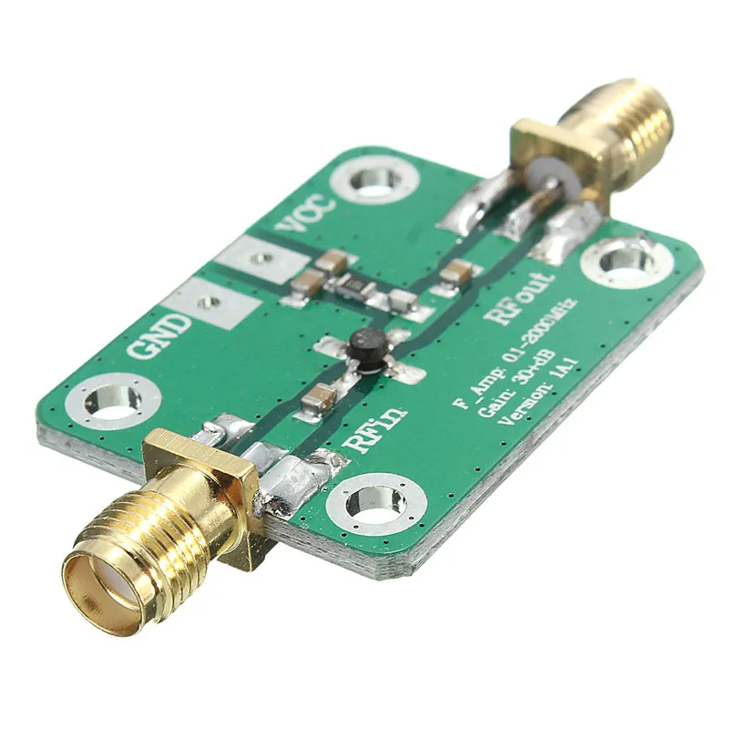 Amplificateur à large bande RF 0.1-2000 MHz, gain 30dB, amplificateur à faible bruit LNA, livraison gratuite