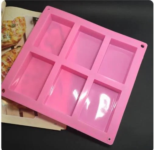 8*5.5*2.5cm square Silicone Baking Mould Cake Pan Molds Handmade Biscuit Soap mold KD18