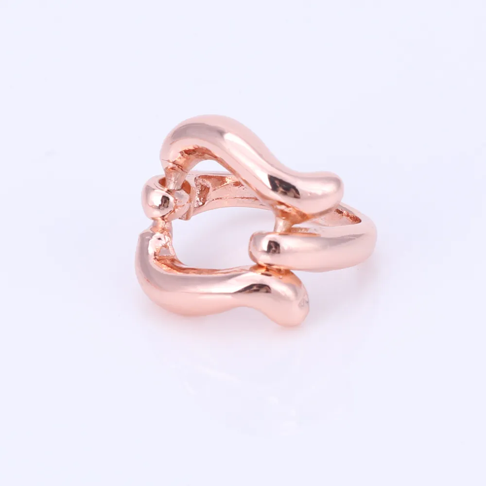 Conjuntos de joyería africana para mujer, moda de oro rosa, boda nupcial, elegante, romántico, collar de boda, pendiente, brazalete, anillo, conjuntos de joyería