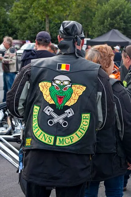 TOP QUALITY COOLEST GERMLINS MCP LIEGE MOTORCYCLE EMBROIDERY PATCH CLUB VEST OUTLAW BIKER MC COLORS PATCH