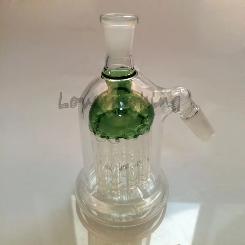 81012 Zware Armen Boom Asvanger Ashcatcher Helder Groen Blauw Percolator voor 144mm 188mm Gezamenlijke Bong Waterleidingen1927851