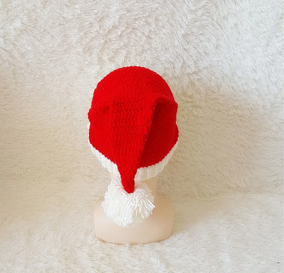 Männer Frauen Kreative Bart Neuheit Handgemachte Strickwolle Lustige Hut Weihnachtsfeier Weihnachtsmann Handgestrickte Mütze Unisex Geschenk