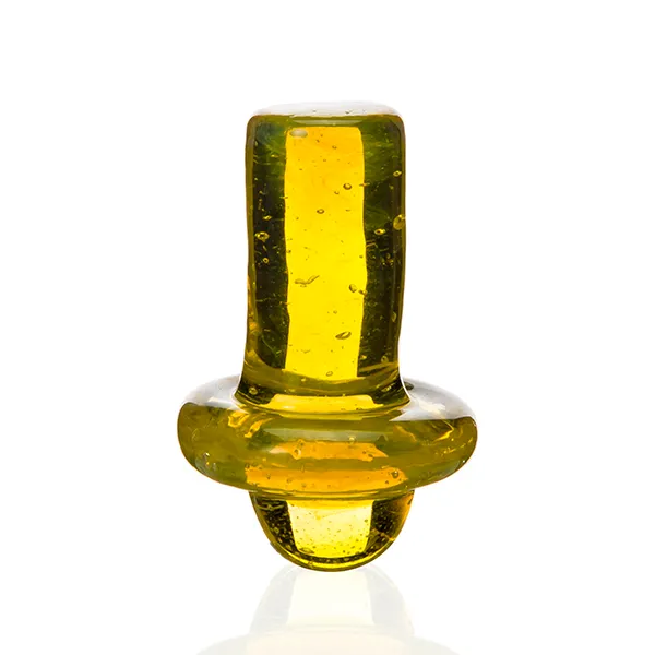 DHL Wholesale Solid Colored Glass UFO Carb Cap Smoking Accessories for Dome for Water Pipes Dab Oil Rigs