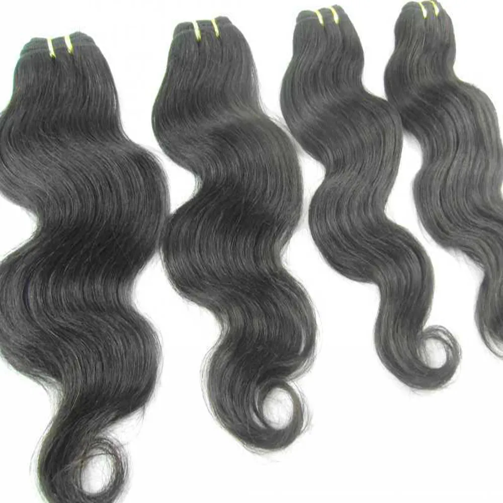 Same quality wholesale bundles Cheap processed Indian body wave Human Hair Extensions ship fast