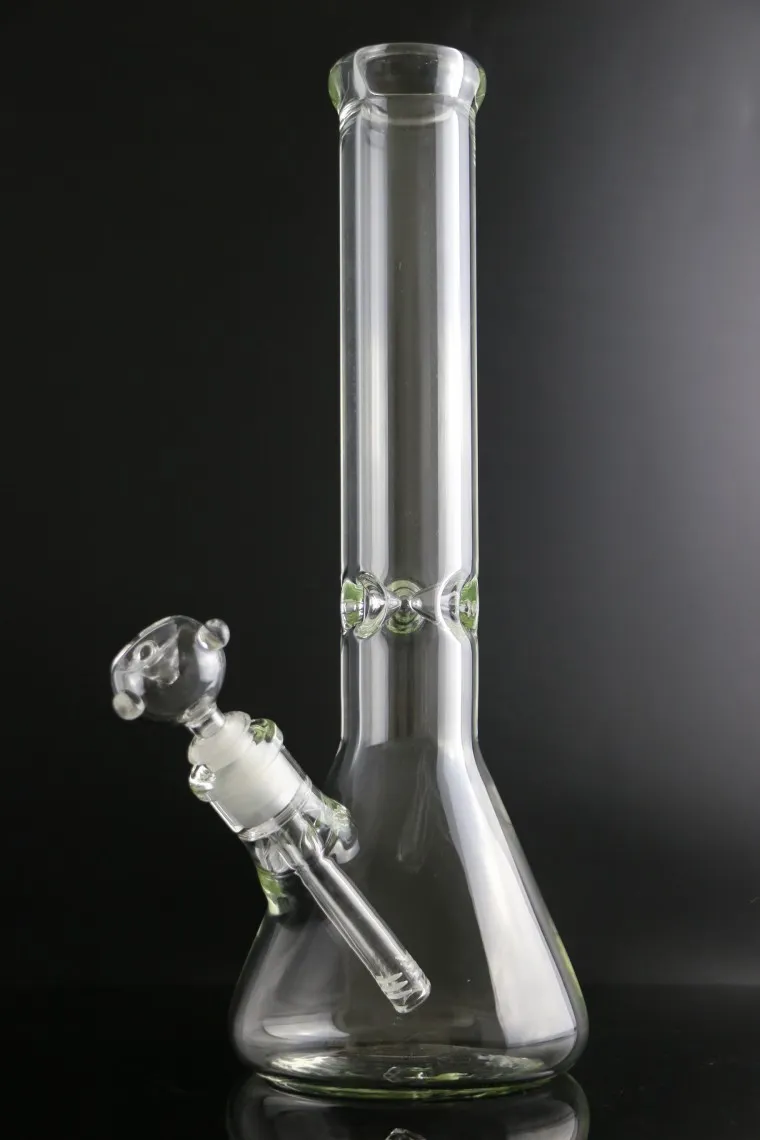 Narghilè 9mm Glass Beaker Bong 13,77 pollici Ghiaccio spesso elefante Joint pipe ad acqua con ciotola 14/18 downstem 14mm