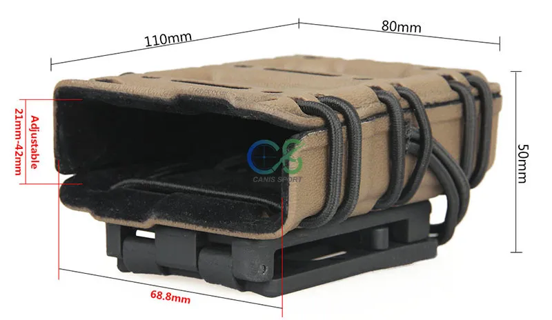 Tactical MAG Pouch FOR 5.56mm Airsoft Magazine Pouches Nylon Black Tan Color for Outdoor Shooting CL7-0078