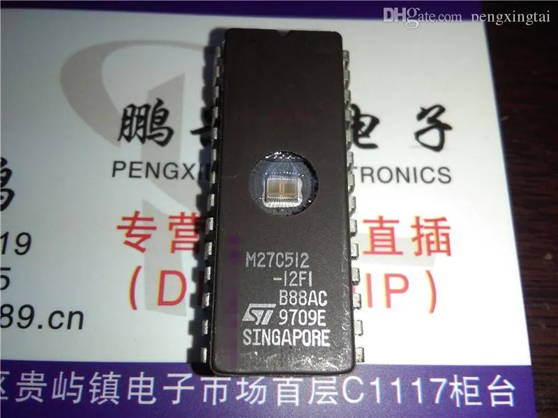 M27C512-12FI, M27C512-12XFI, CDIP28. M27C512. Eletrônica Componente / dual in-line 28 pacote de cerâmica dip mergulho / IC