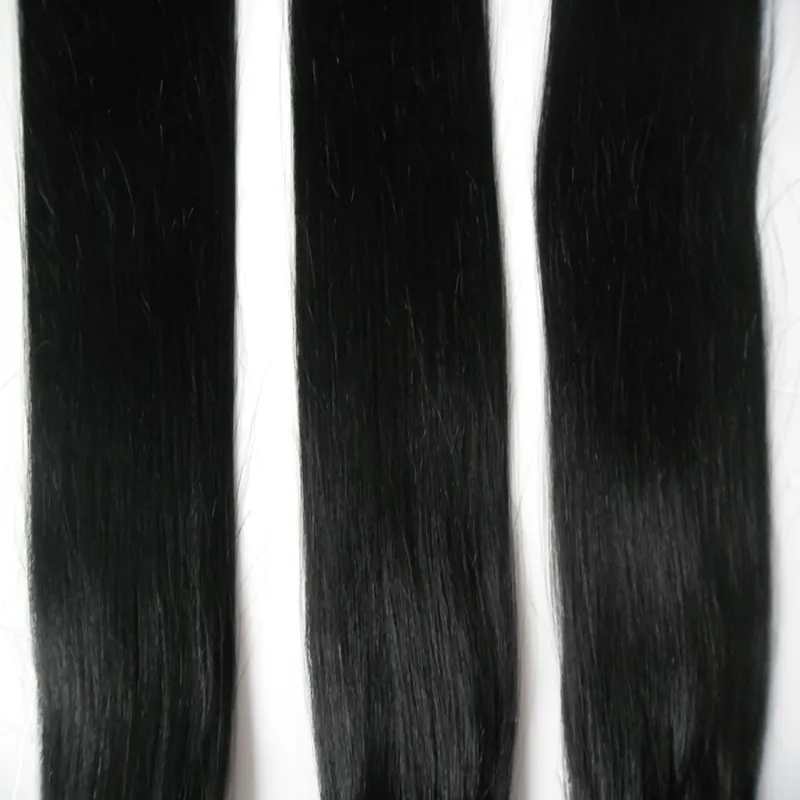 Micro Loop Human Hair Extensions 300S Prosty czarne mikro koraliki przedłużanie włosów 300G Micro Loop Hair Extensywki z koralikami2357523