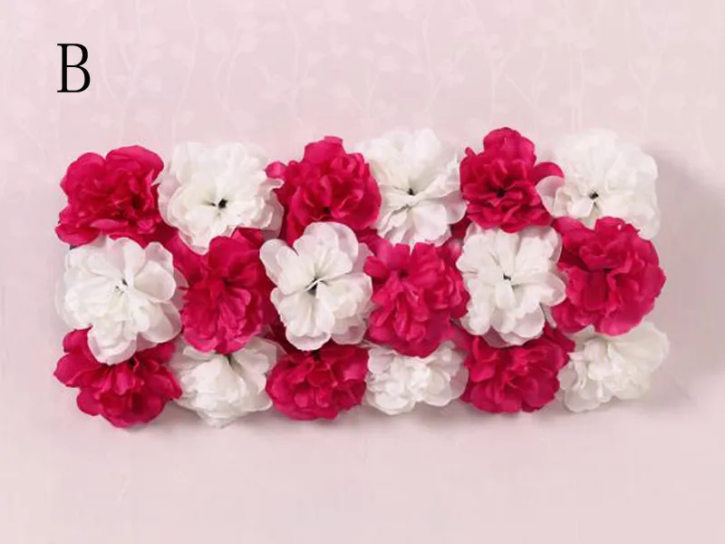 Billiga DIY Wedding Decoration Props Simulering Silk Flowers Rose Wedding Arch Wedding Artificial Flower Road LED Flowers