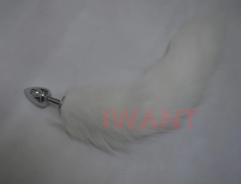 Flirta Toys White Fox Tail Anal Plug i vuxna spel för kvinnliga anuspluggfetisch Porner Erotiska sexprodukter Leksaker för kvinnor3635770