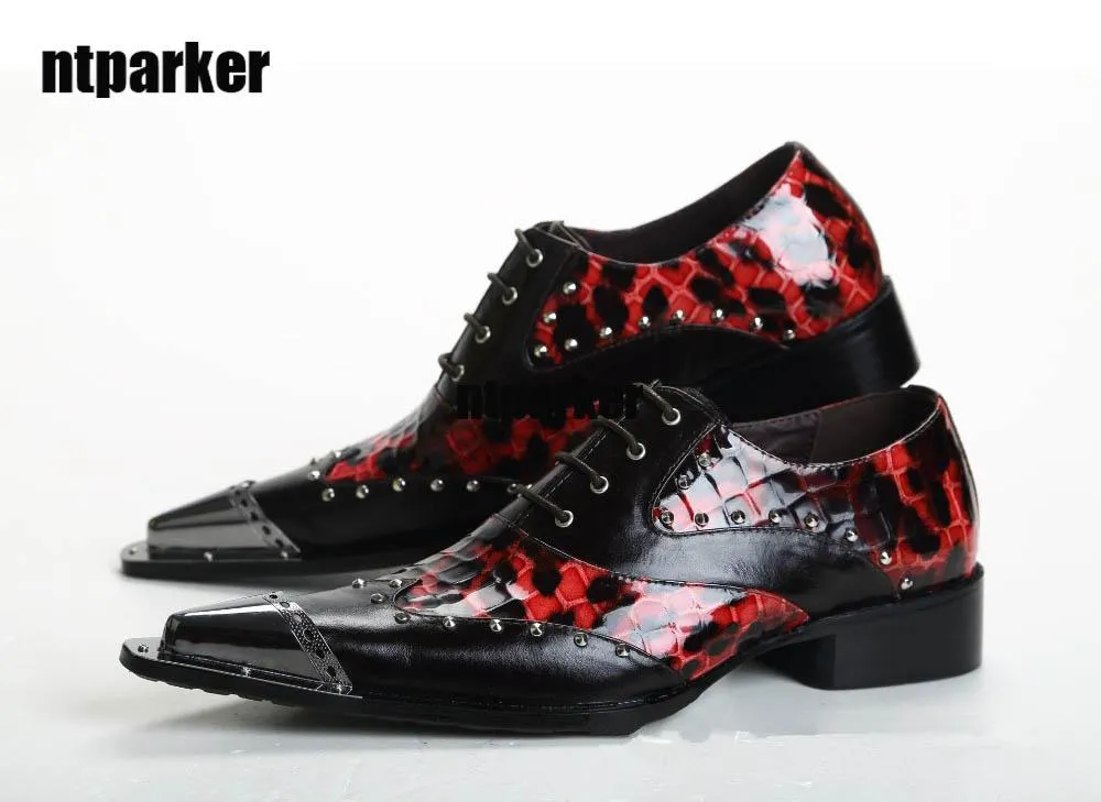 Nouveauté mode Rock homme chaussures en cuir bel homme chaussures habillées fête/mariage chaussures pour homme bout pointu, EU38-46