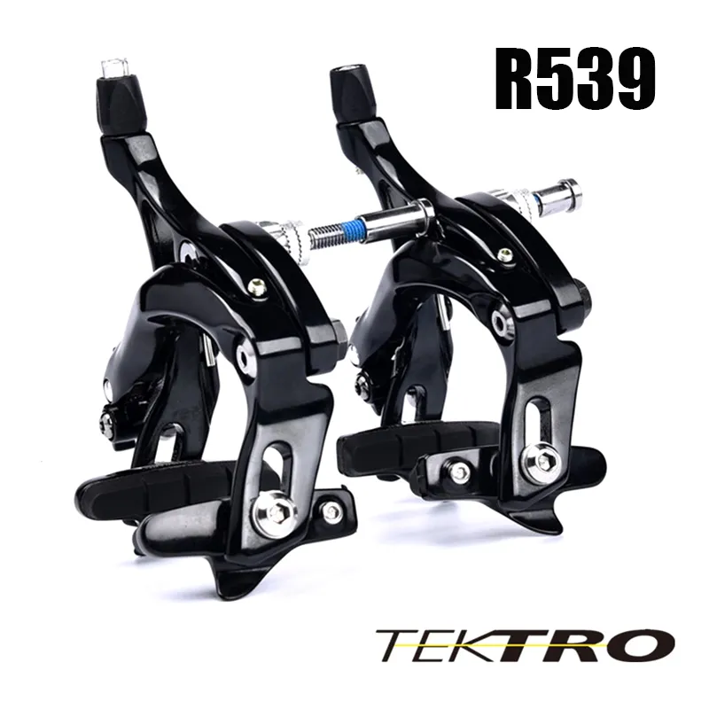 TEKTRO R539 Long ARMS 160g/Pair Lightweight C Brake Clamp Calipers Quick Release Designed With Quick Release Safety Lock Black Color