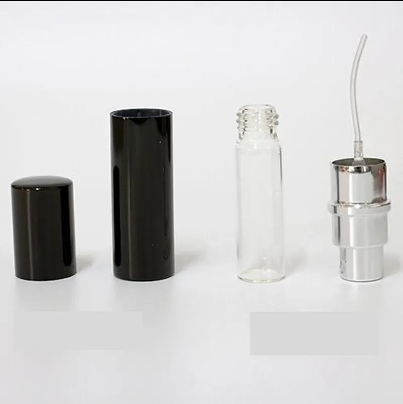7 färger 5 ml metall aluminium tom glas parfymflaskor resor parfym atomisatorer smink spray 5 ml påfyllningsbara mini hem doft