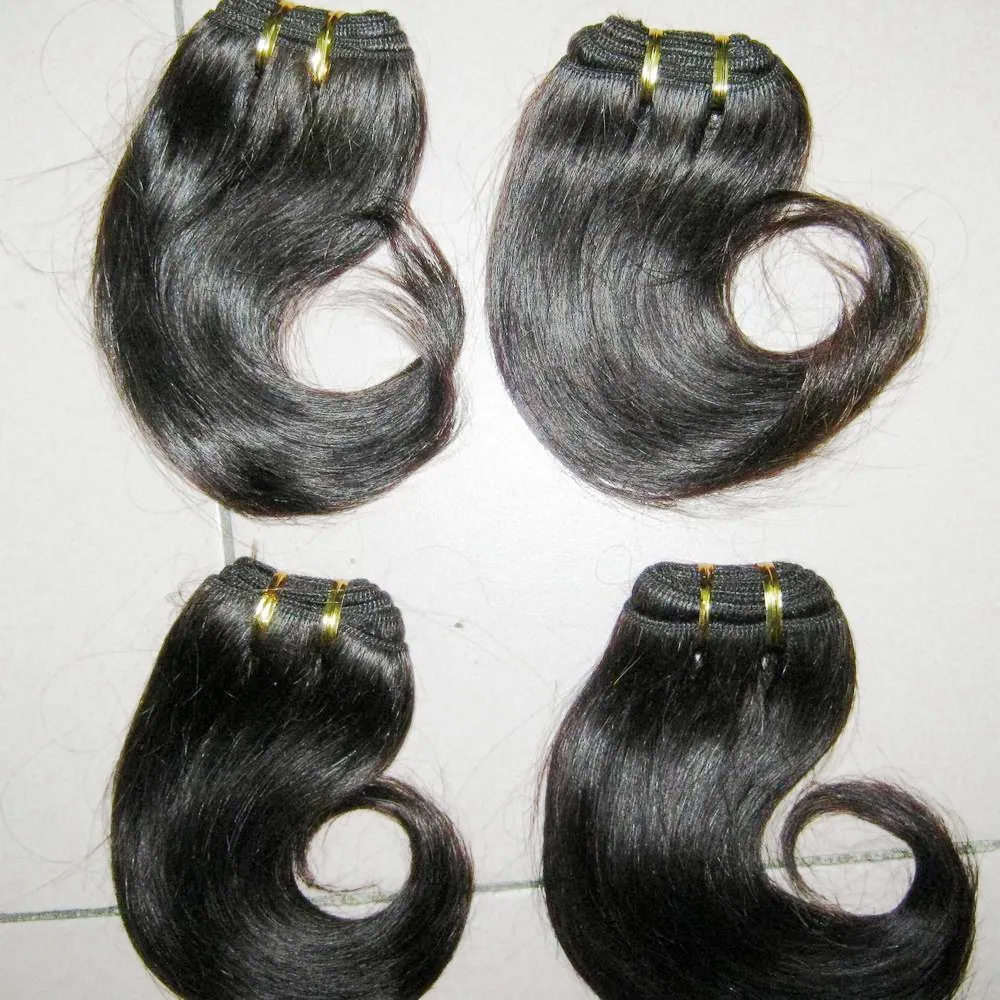 Småföretag Lovely Human Hair Brazilian Body Wave 8 tum / buntar Deal Mr.Right