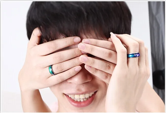 mix size mood ring changes color to your temperature reveal your inner emotion cheap fashion jewelry