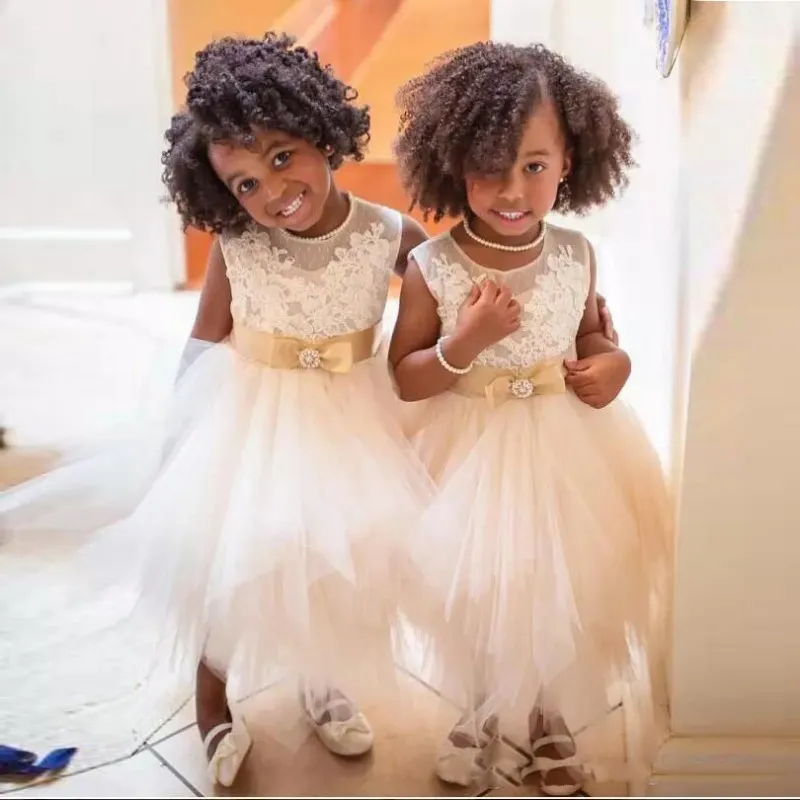 gold flower girl dresses