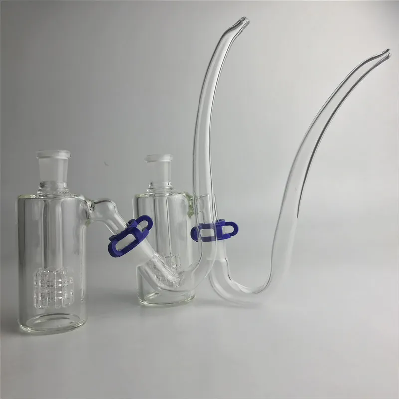 Bong in vetro fai-da-te Catchers cenere 14mm 14.4mm J Adatper Tubo cannuccia in vetro Keck Clips Spessa olio in vetro trasparente Ashcatcher