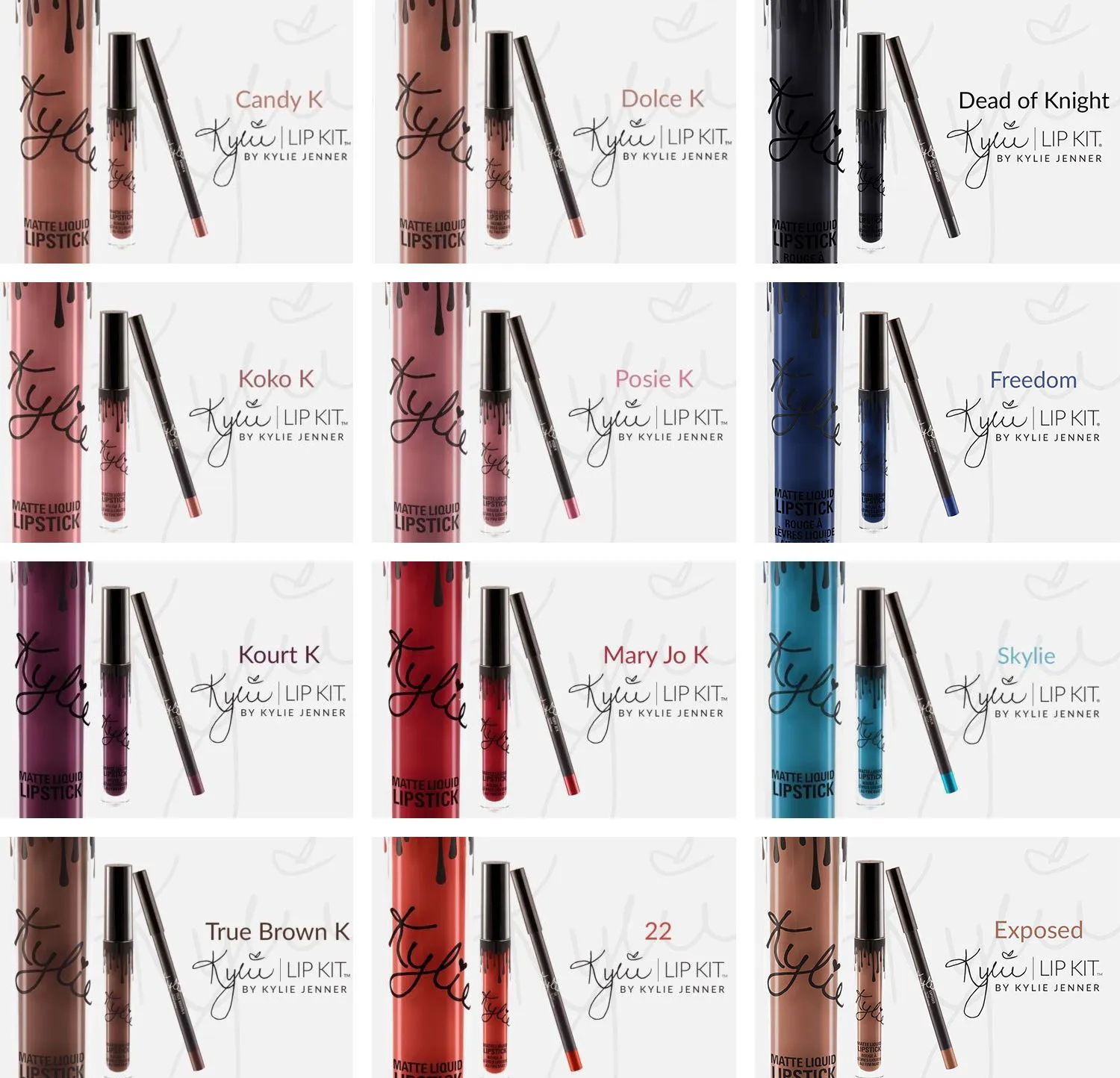 NEW Kylie Jenner Lip Kit Liquid Lipstick Matte Lip Liner Dolce Posie