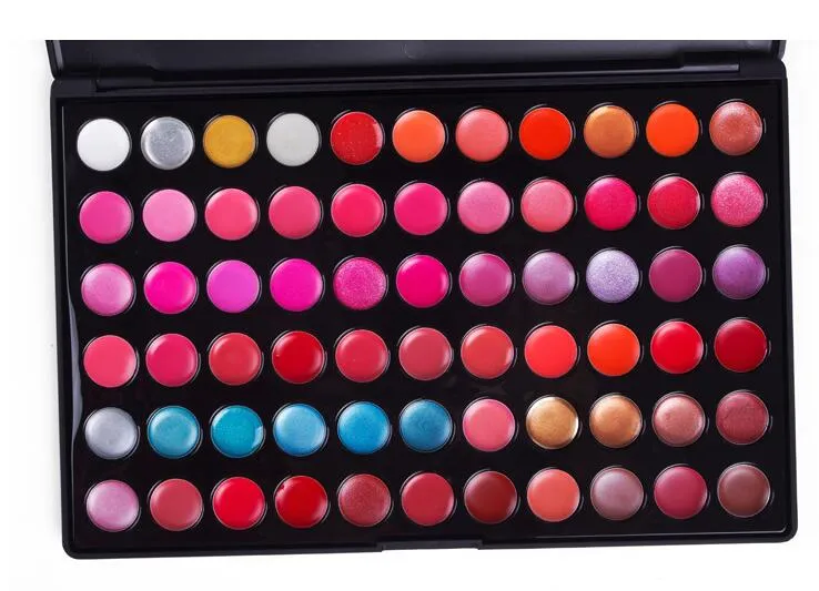 Professionele 66 kleurenlipgloss matte vloeibare lippenstift waterdichte lipgloss make-up palet langdurige hydraterende sexy vrouwen