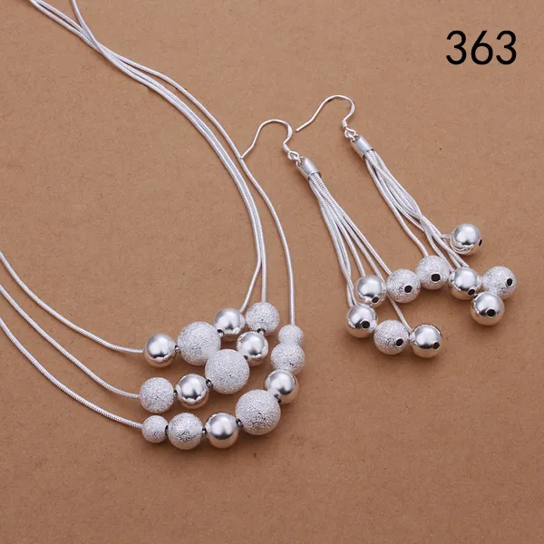 same price mix style women's sterling silver jewelry sets,fashion wedding 925 silver Necklace Earring jewelry set GTS34