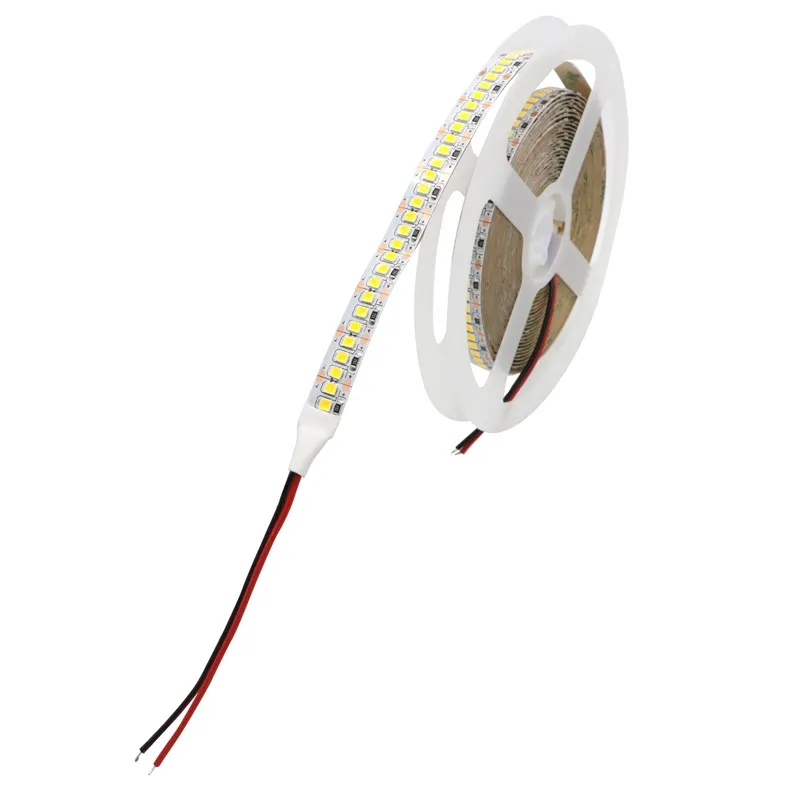 بالجملة DC12V 2835 LED Strip Light 240 LEDS M String RIBBON ROPE TAPE للديكور أكثر إشراقًا من 3528 3014 أبيض دافئ أبيض