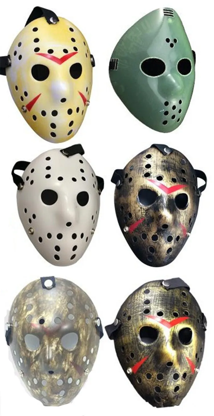 Archaistische Vollgesichtsmaske Antik Killer Jason vs Freitag Der 13. Prop Horror Hockey Halloween Kostüm Cosplay Maskin Lager DHL